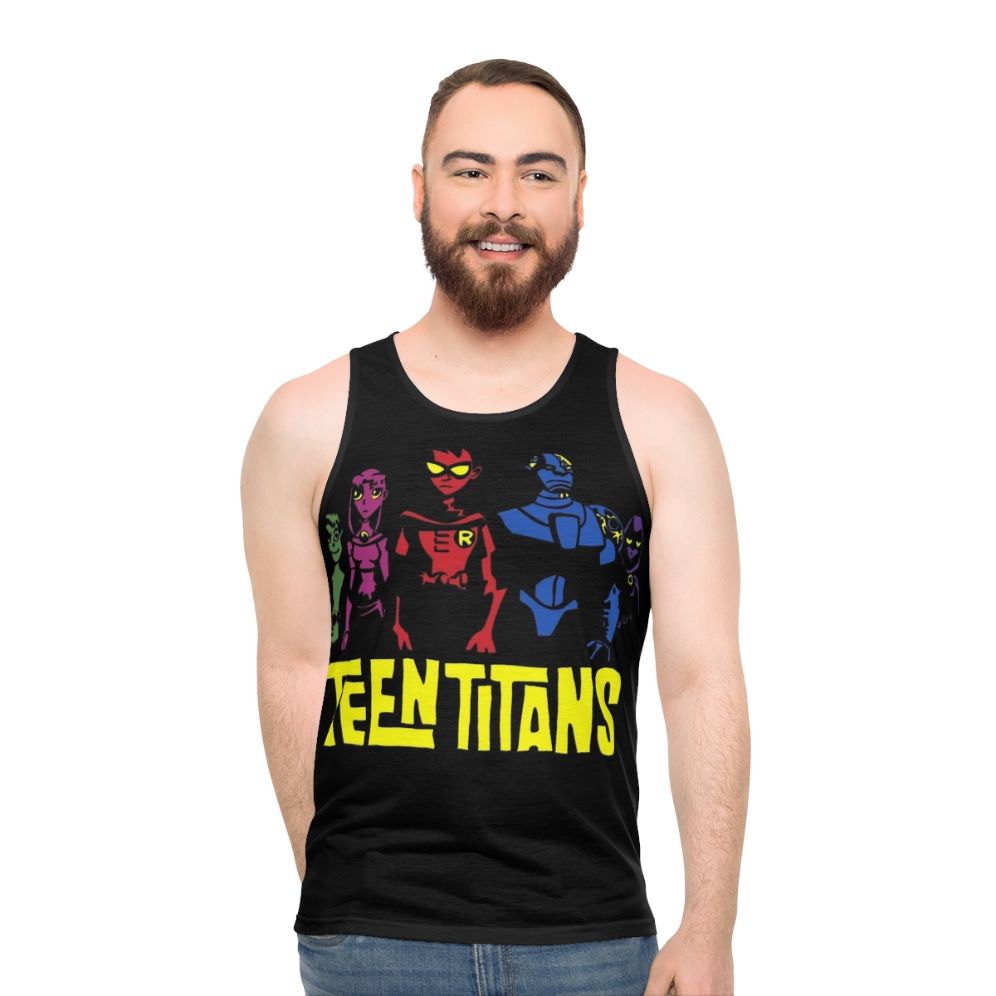Teen Titans Unisex Silhouette Tank Top