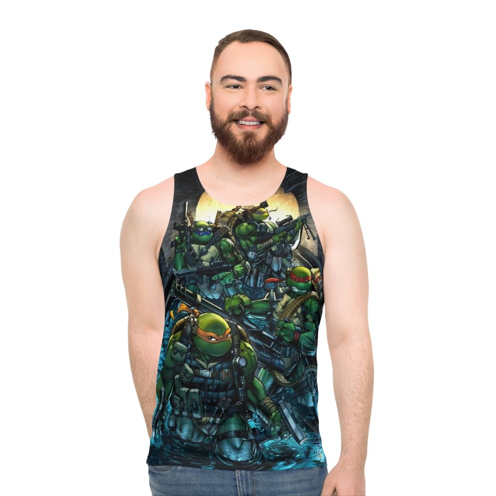 Teenage Mutant Ninja Turtles Navy Seals Inspired Unisex Tank Top