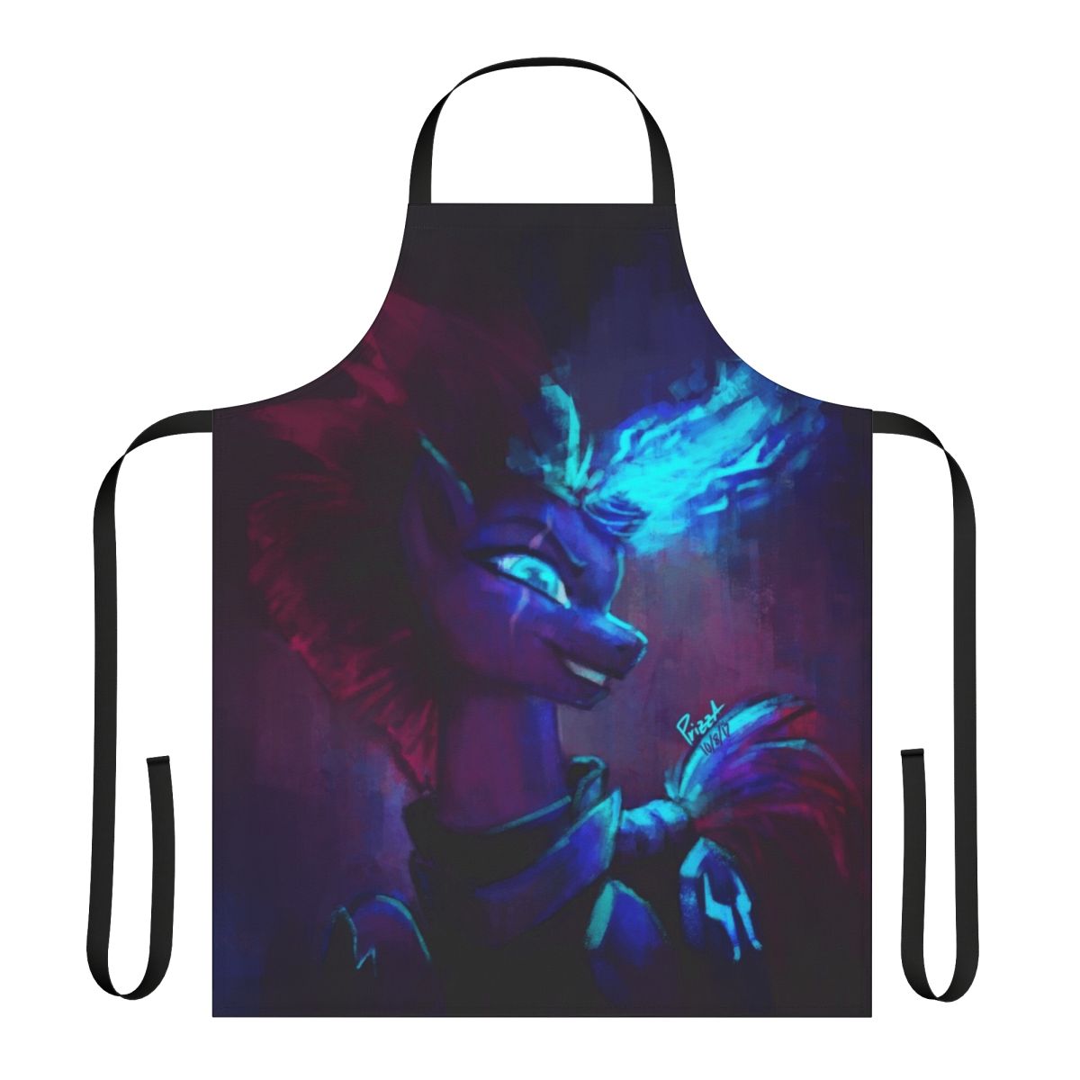 Tempest Shadow inspired apron with fantasy pony design