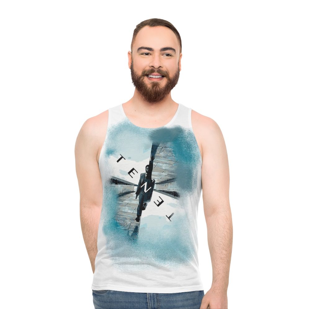 Tenet Unisex Tank Top with minimalist design
