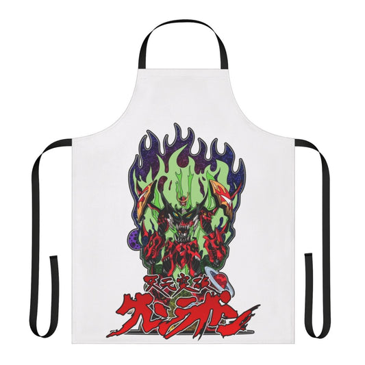 Tengen Toppa Gurren Lagann themed apron with custom skull kid design