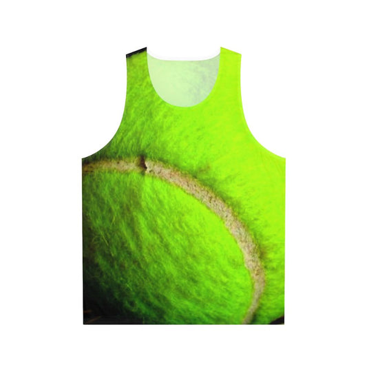 Unisex tank top in tennis ball yellow color