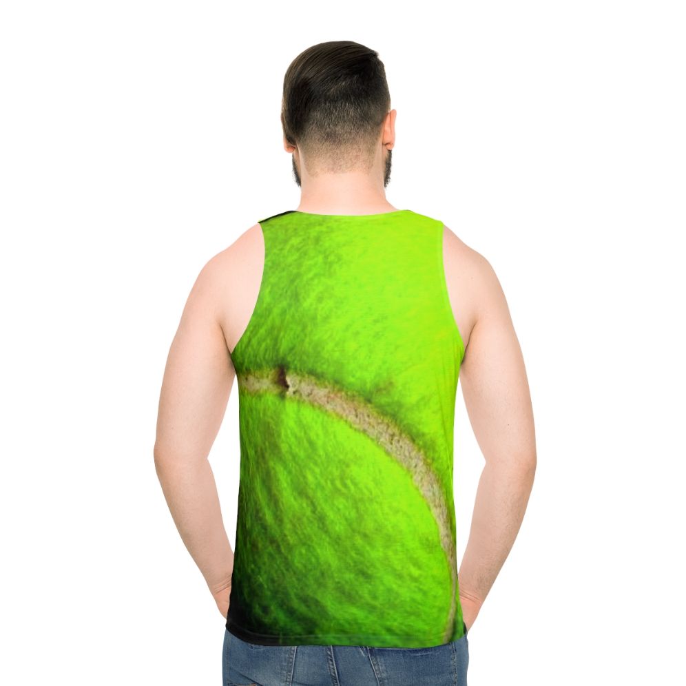 Unisex tank top in tennis ball yellow color