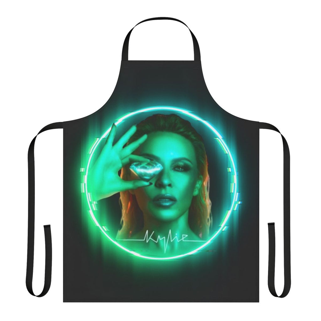 Tension Artistic Glow Apron featuring a vibrant pop art design inspired by Kylie Glow