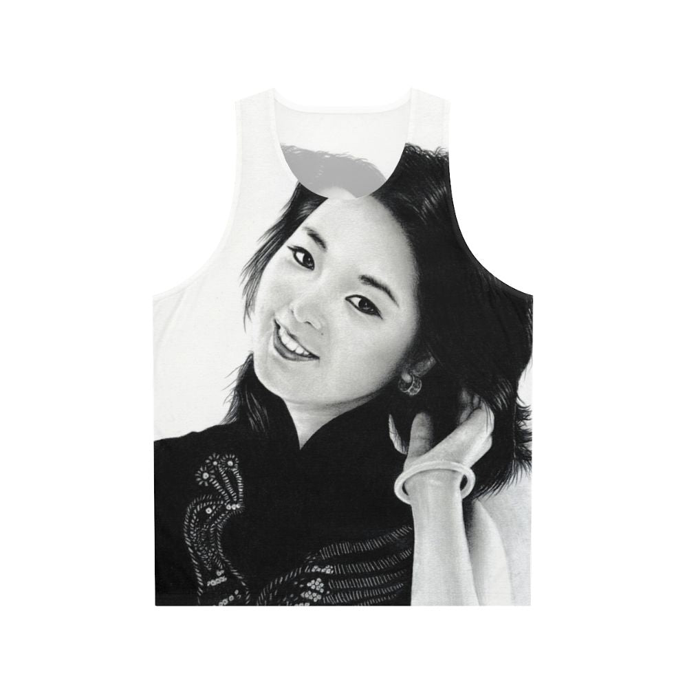Teresa Teng Unisex Tank Top featuring the iconic Taiwanese singer portrait