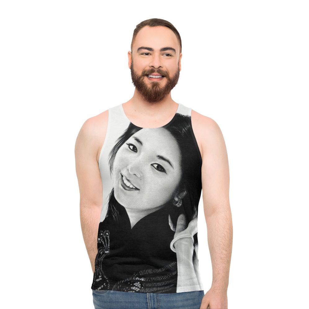 Teresa Teng Unisex Tank Top featuring the iconic Taiwanese singer portrait