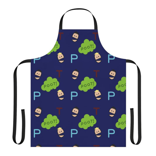 Terrance and Phillip inspired apron featuring characters from the popular South Park television series