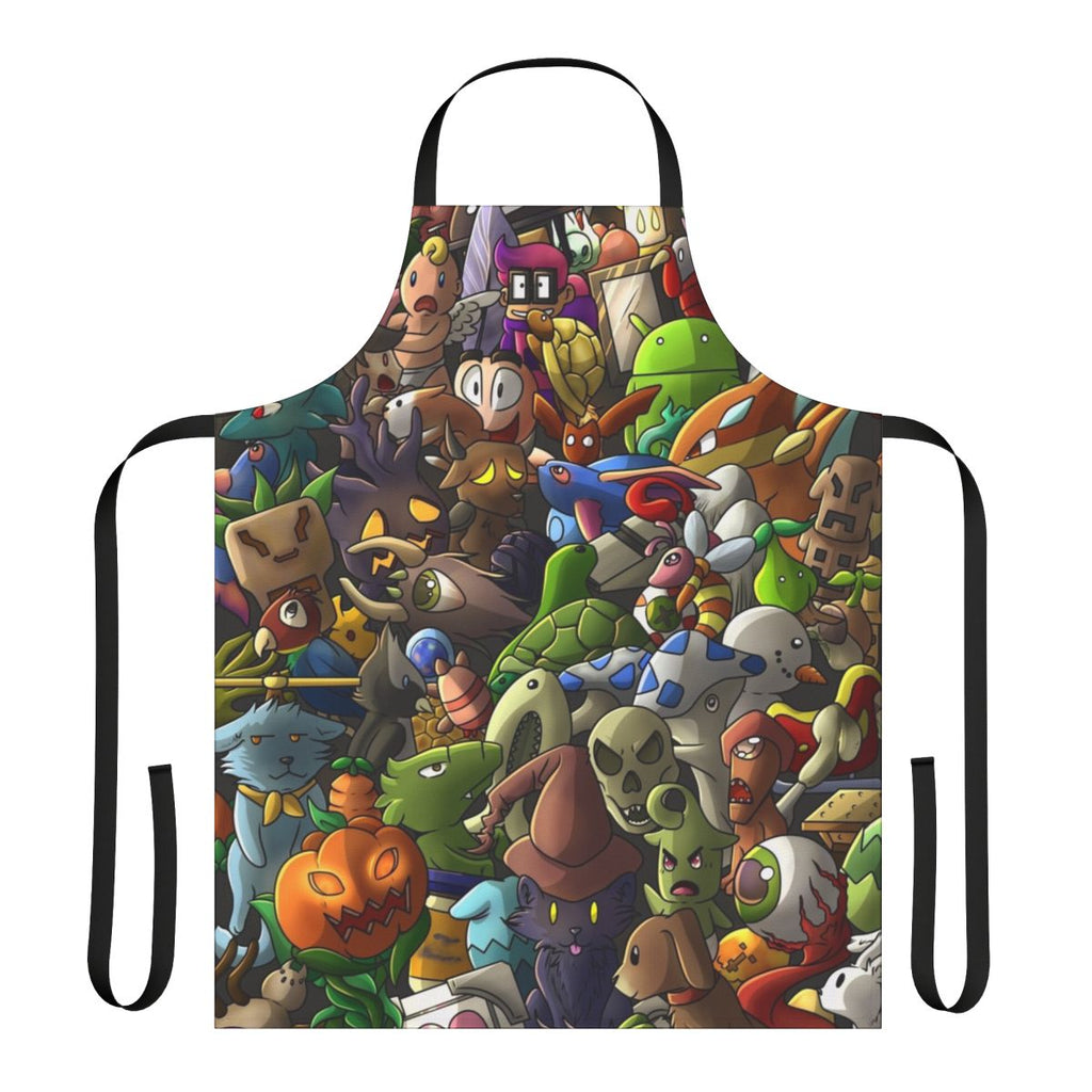 Terraria pets digital apron featuring cute animal video game minions and mounts