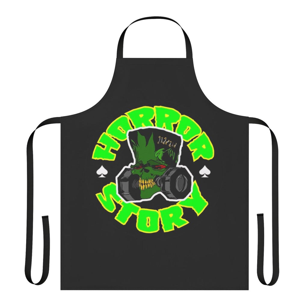 Spooky horror-inspired apron with a dark, gothic design