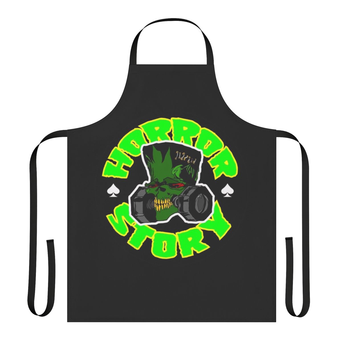 Spooky horror-inspired apron with a dark, gothic design