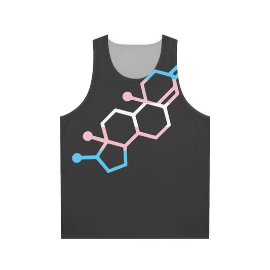 Unisex tank top with testosterone chemical bond design
