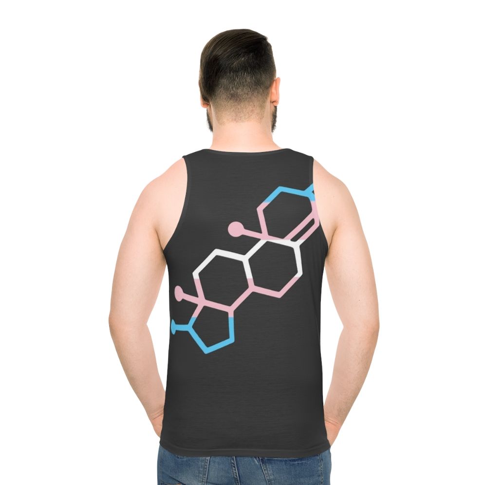 Unisex tank top with testosterone chemical bond design