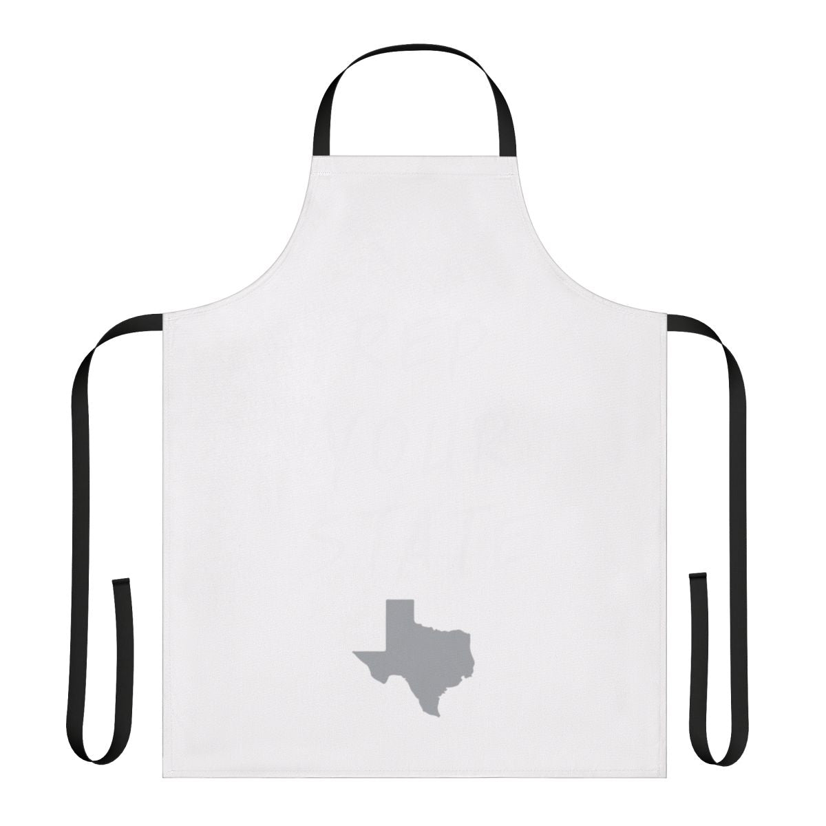 Texas state pride apron with red, white, and blue design