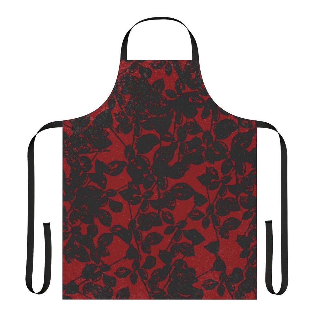 Texture inspired black apron with industrial and music design