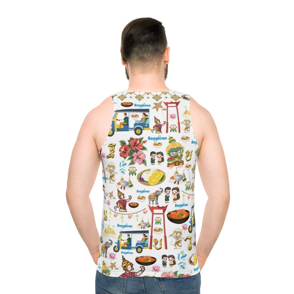 Unisex tank top featuring the Songkran festival in Thailand
