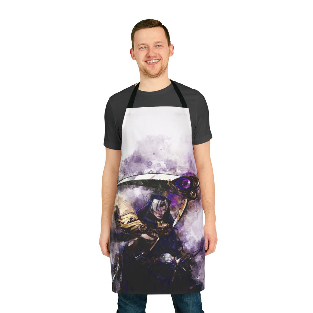 Thanatos Hades Watercolor Apron - Inspired by the Hades Video Game
