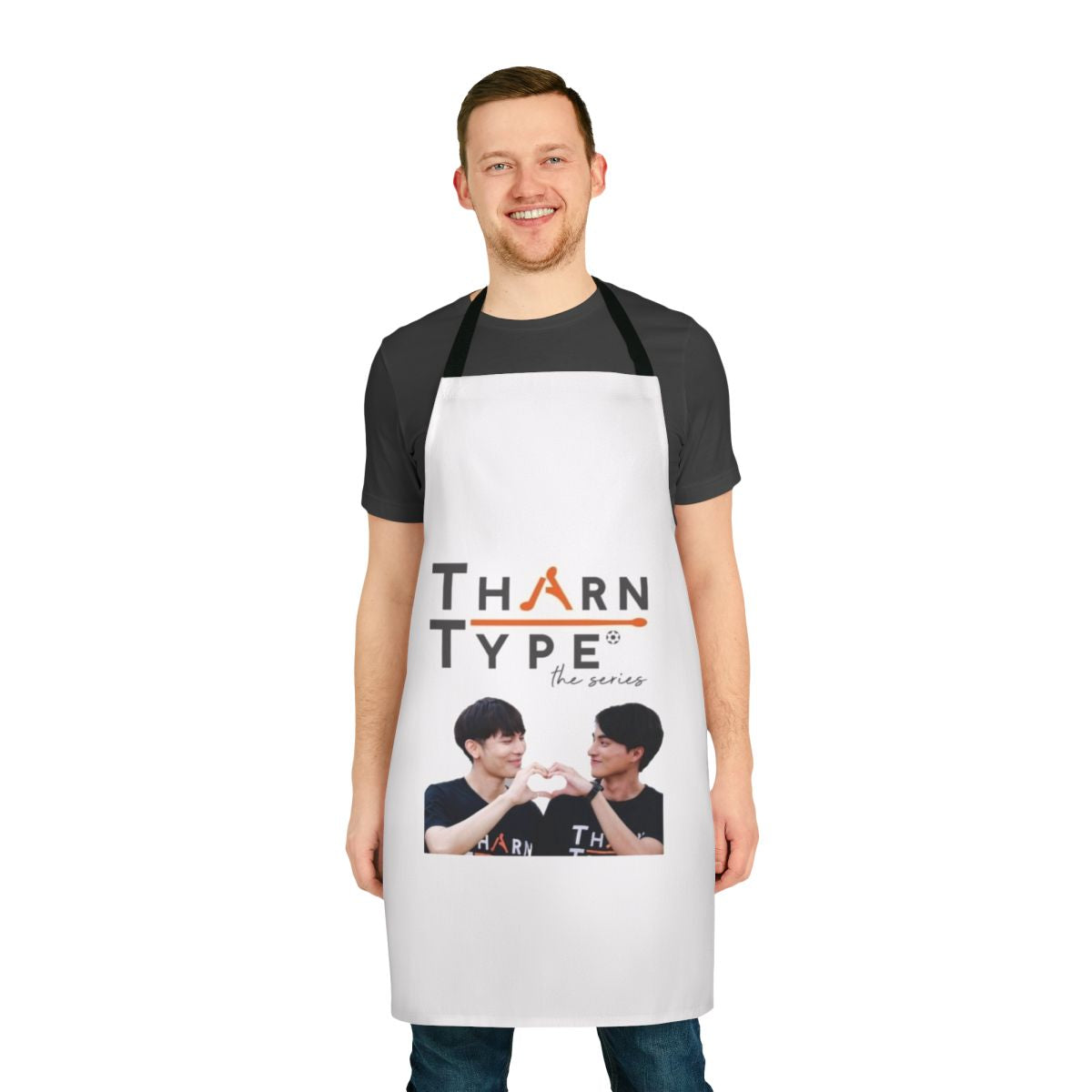 Tharntype The Series Inspired Apron featuring Mew and Gulf characters