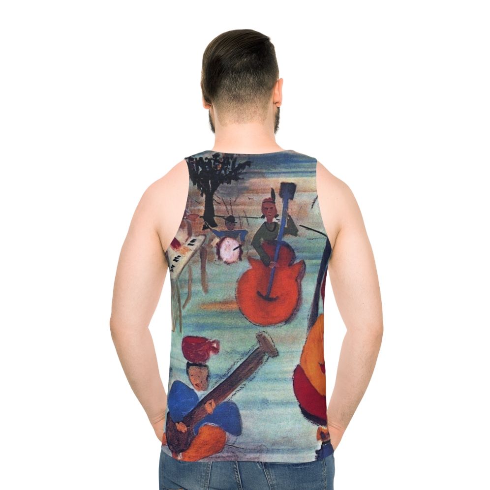 The Band's 'Big Pink' Album Cover Unisex Tank Top