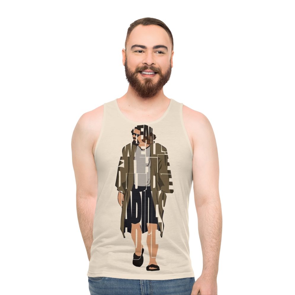 The Big Lebowski Unisex Tank Top featuring the iconic Dude quote