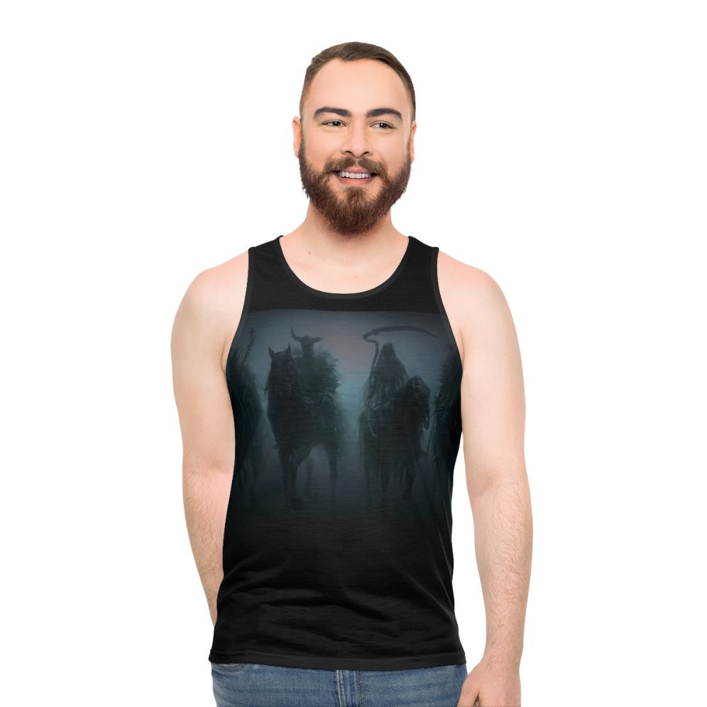 The Dead Unisex Tank Top with Apocalyptic Graphic