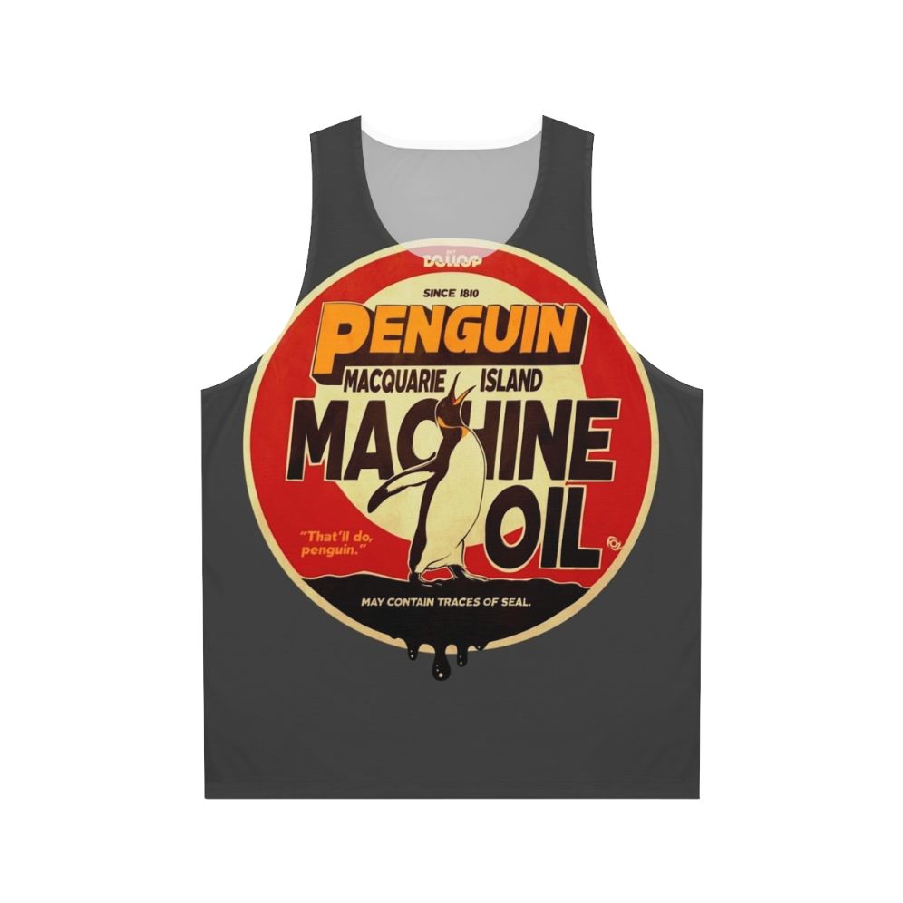 The Dollop Penguin Oil Unisex Graphic Tank Top