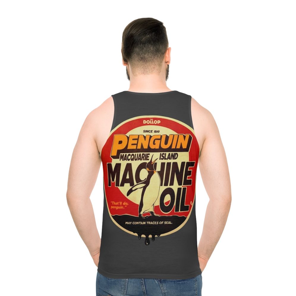 The Dollop Penguin Oil Unisex Graphic Tank Top