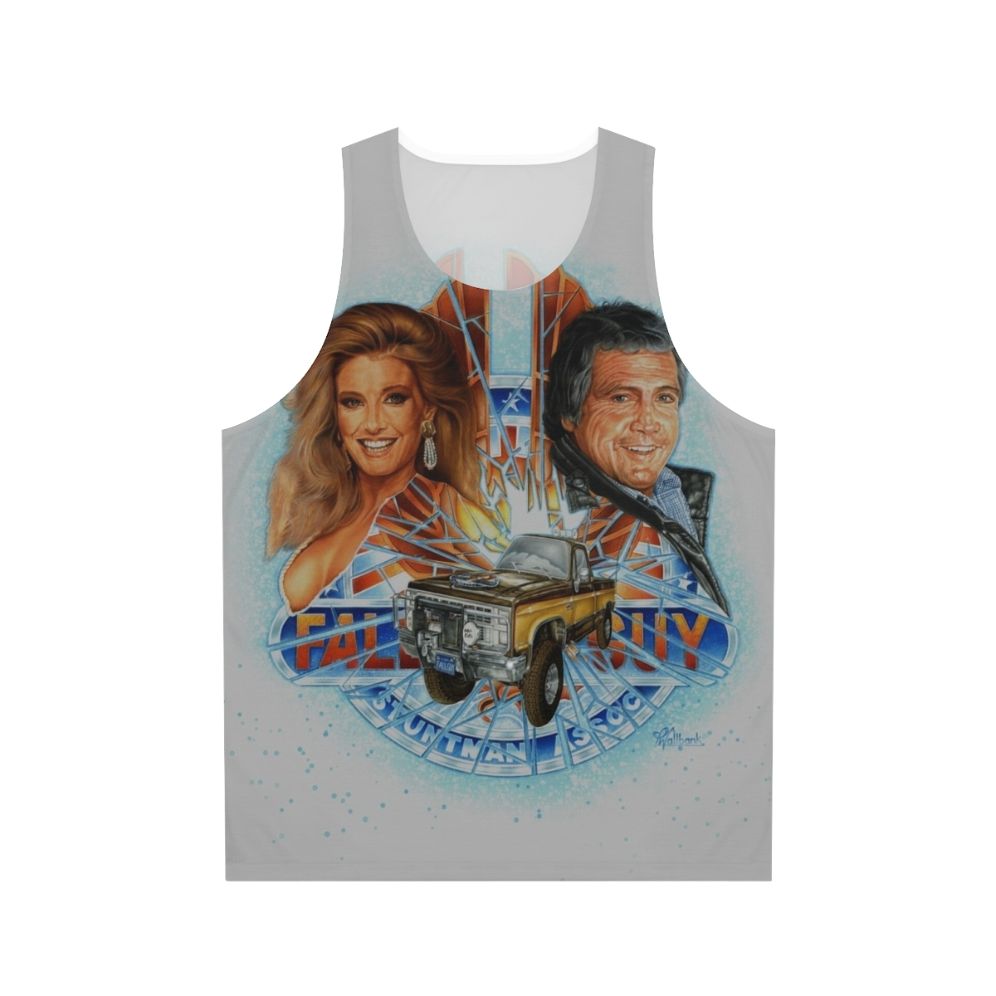 The Fall Guy Unisex Tank Top featuring Lee Majors as the Classic TV Action Hero