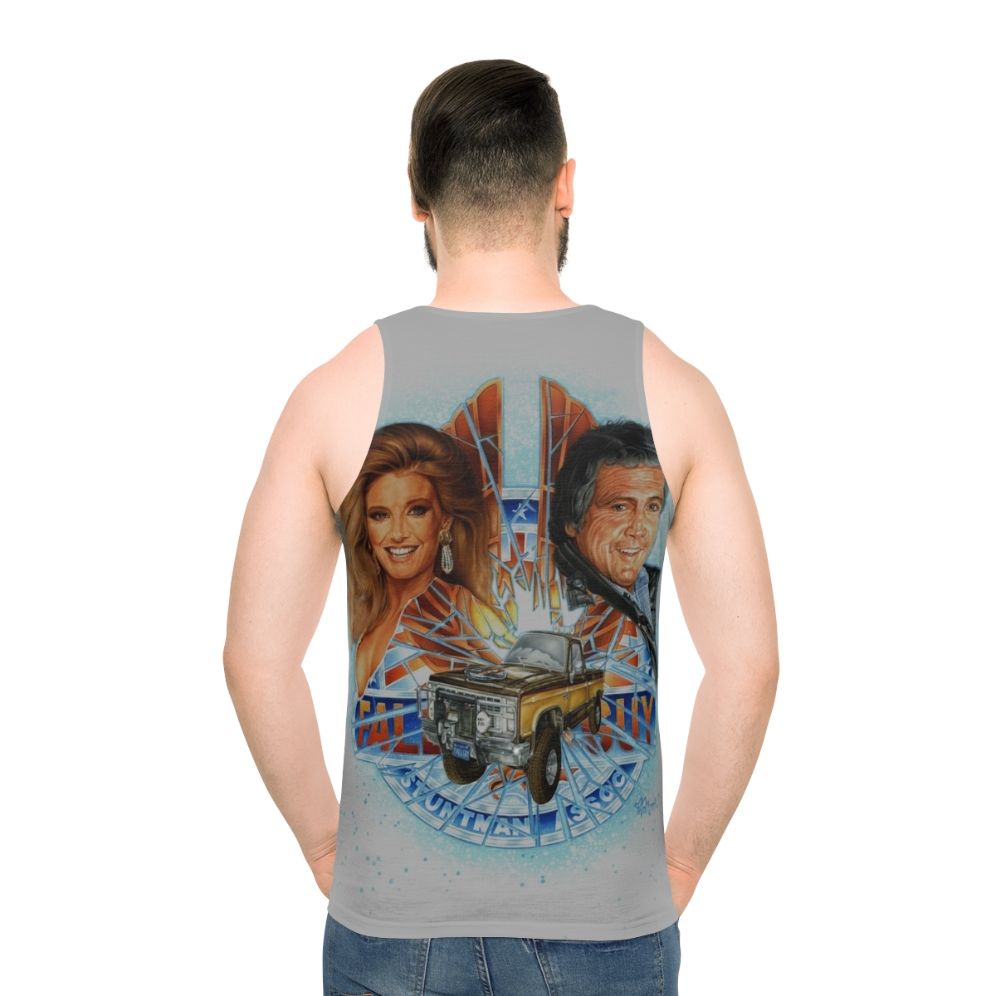 The Fall Guy Unisex Tank Top featuring Lee Majors as the Classic TV Action Hero