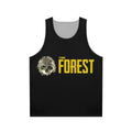 Unisex tank top featuring "The Forest" game design