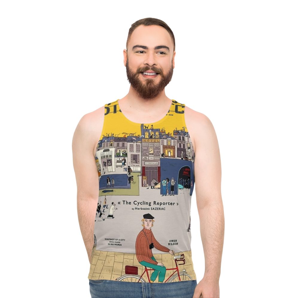 The French Dispatch Cycling Unisex Tank Top