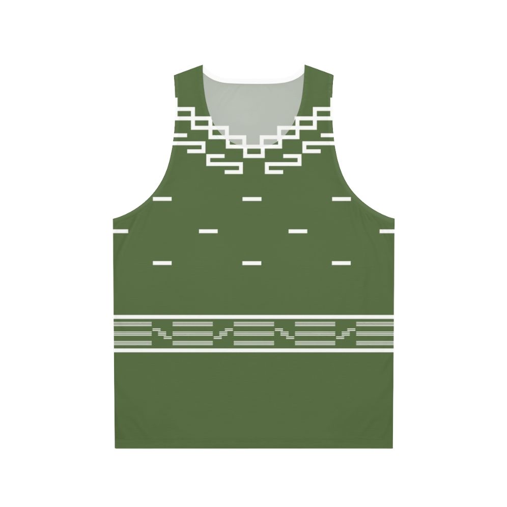 Unisex tank top with "The Good, The Bad, and The Ugly" spaghetti western movie graphic