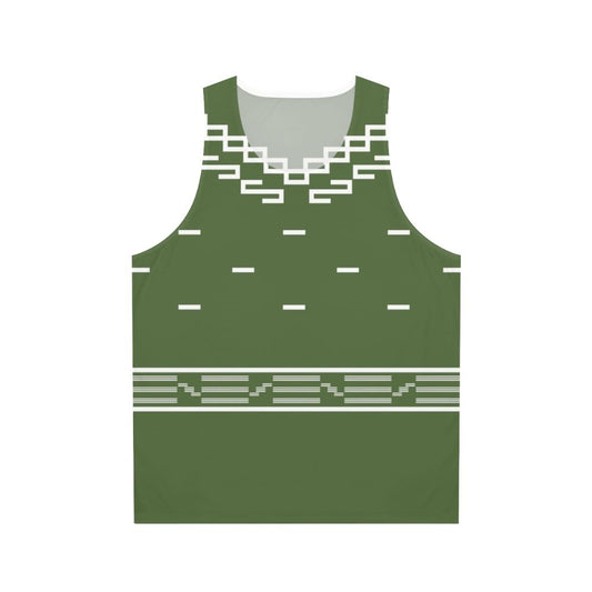 Unisex tank top with "The Good, The Bad, and The Ugly" spaghetti western movie graphic