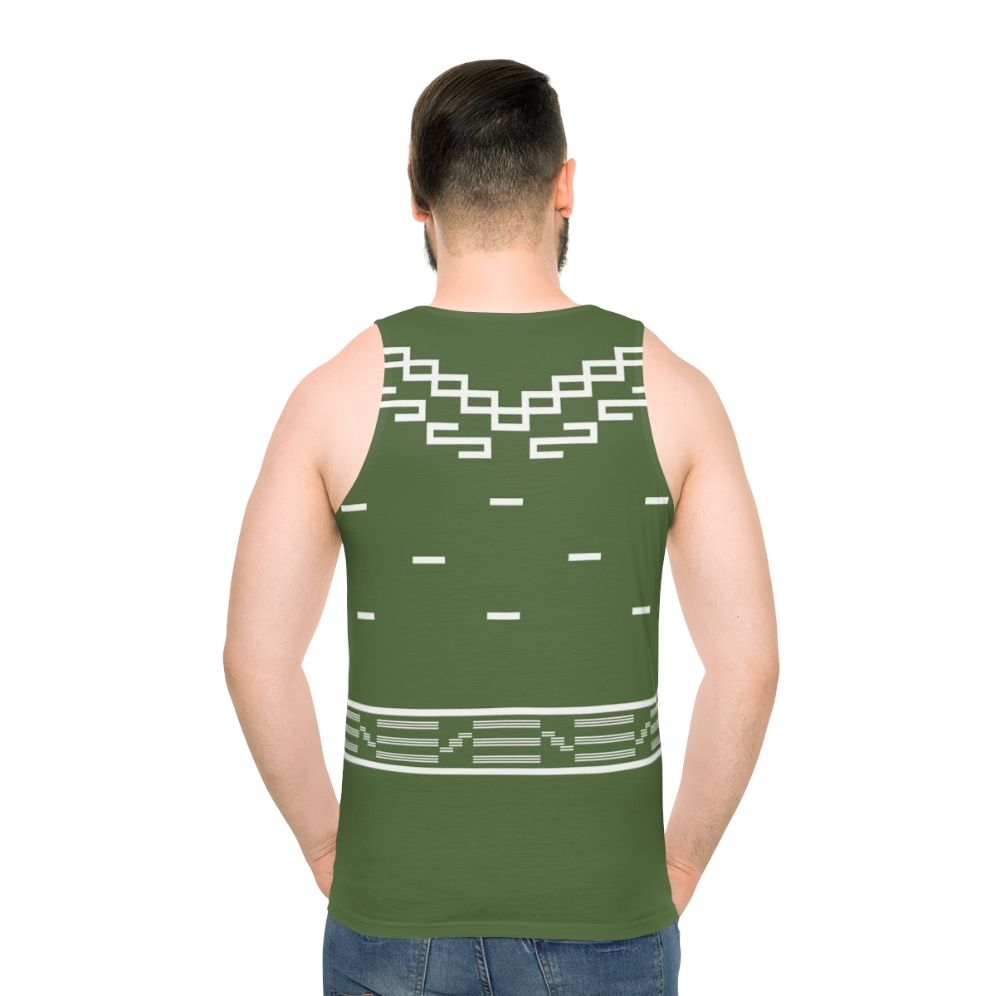 Unisex tank top with "The Good, The Bad, and The Ugly" spaghetti western movie graphic