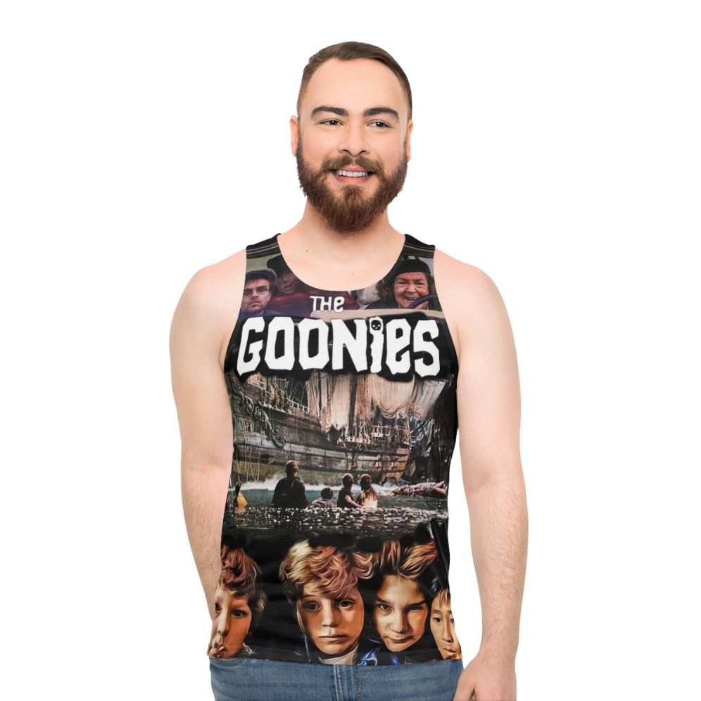 "The Goonies" retro unisex tank top graphic