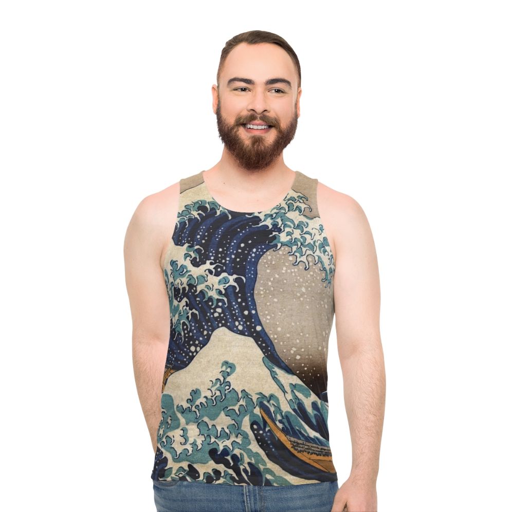 The Great Wave Off Kanagawa unisex tank top