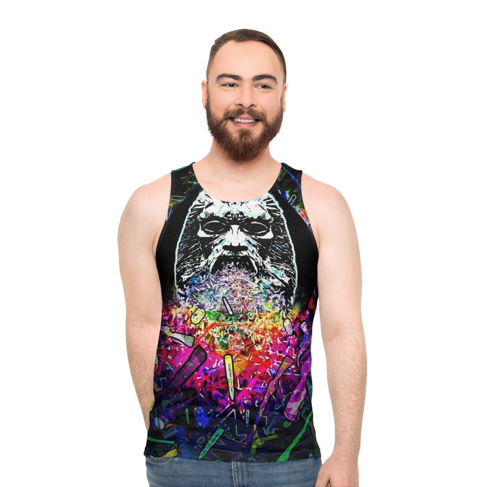 Unisex tank top with "The Gun is Good" design