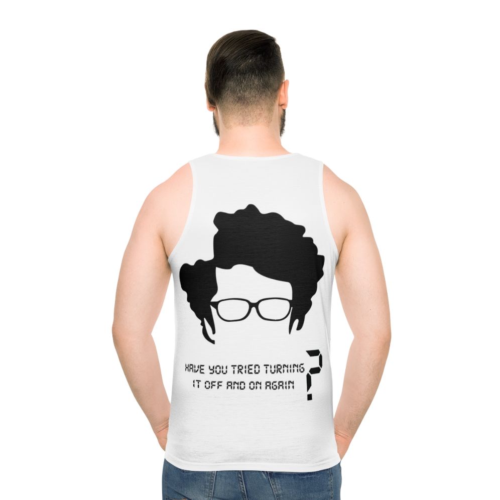 "The IT Crowd" Unisex Tank Top with Famous Phrase