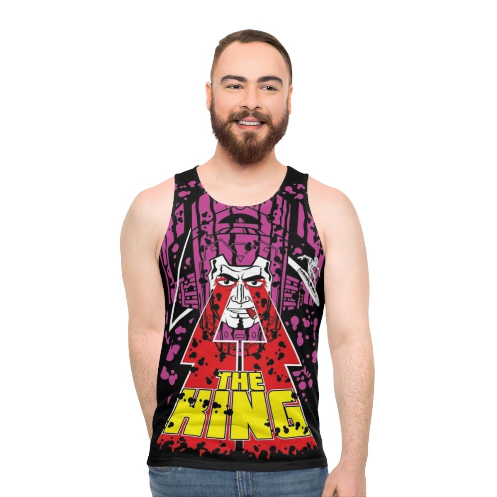 The King Unisex Superhero Tank Top