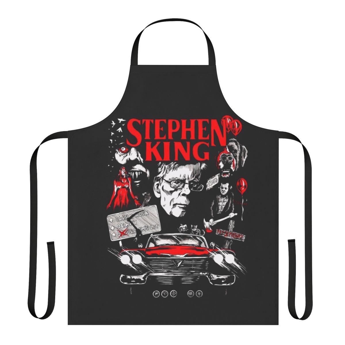 The King's Horror Apron - Iconic 80s Horror Inspired Design