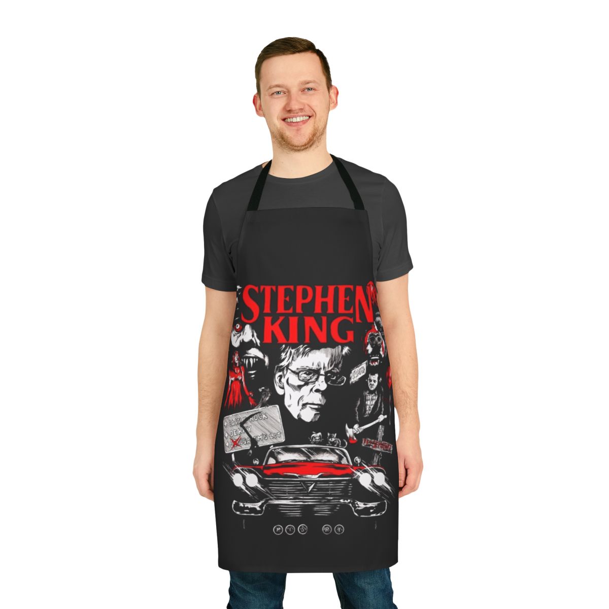 The King's Horror Apron - Iconic 80s Horror Inspired Design