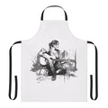 Illustration of Ellie from The Last of Us video game on a high-quality apron