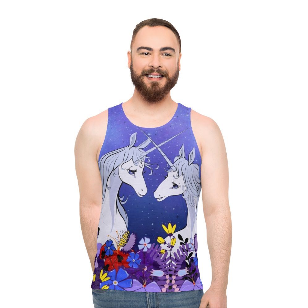 The Last Unicorn Unisex 80s Cartoon Tank Top
