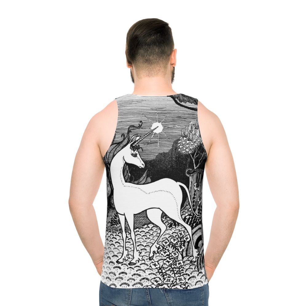 The Last Unicorn fantasy art graphic tee for unisex