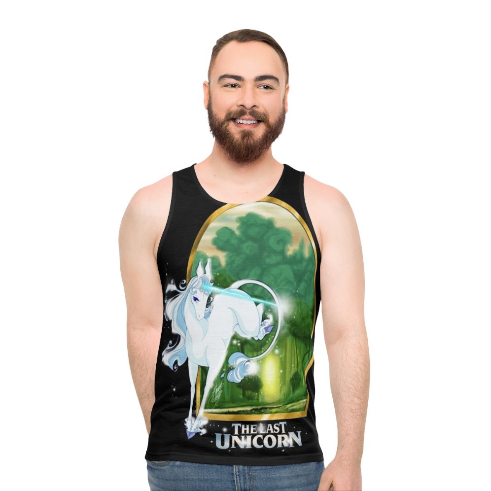 Unisex 'The Last Unicorn' fantasy movie tank top