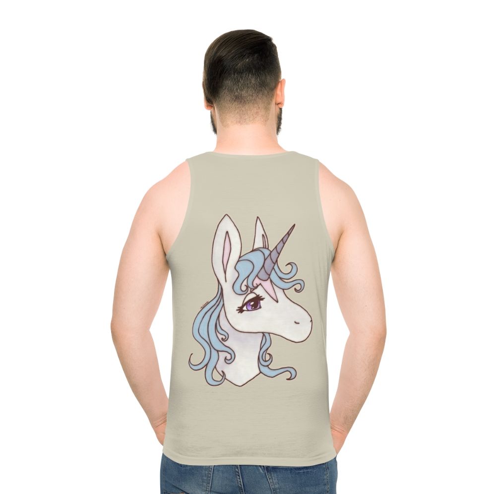 The Last Unicorn Unisex Graphic Tank Top featuring Lady Amalthea