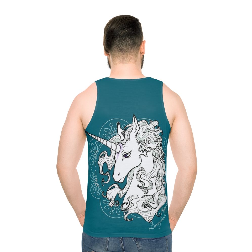 The Last Unicorn Sea Green Unisex Fantasy Tank Top