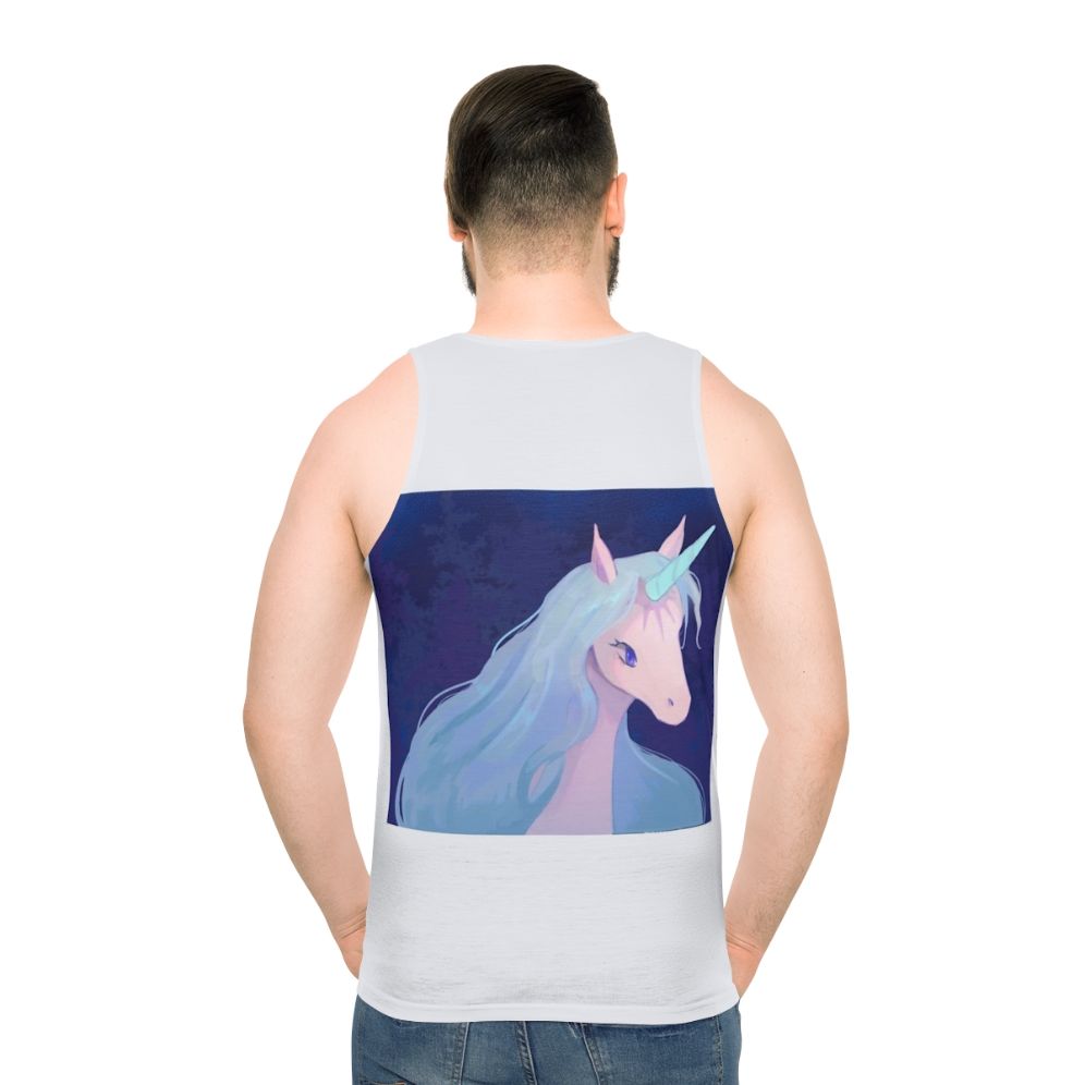 The Last Unicorn fantasy illustration unisex tank top