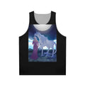 The Last Unicorn unisex tank top with original fantasy unicorn artwork