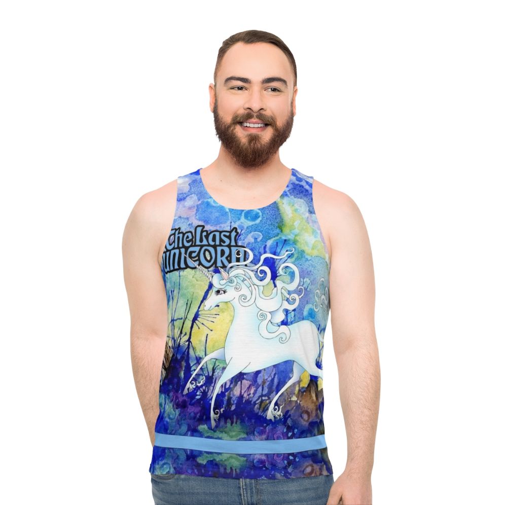 The Last Unicorn Unisex Fantasy Tank Top with Unicorn