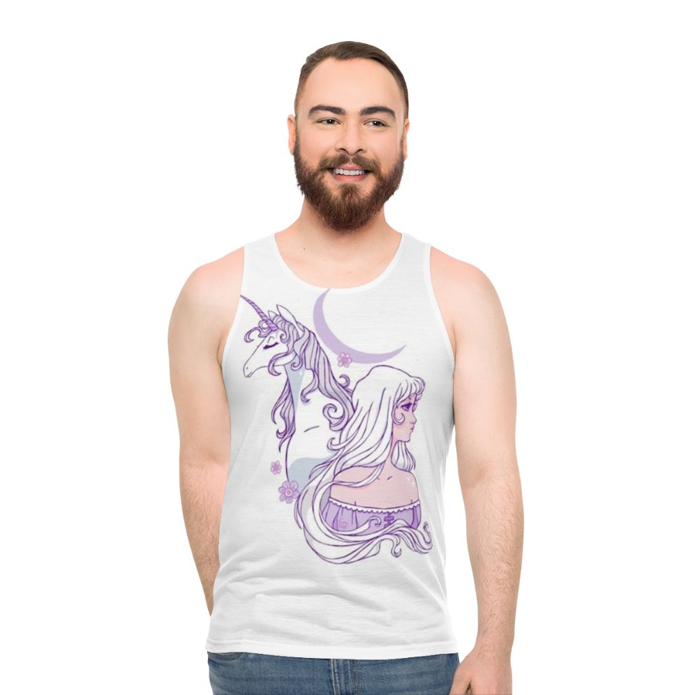 The Last Unicorn Unisex Retro Fantasy Tank Top